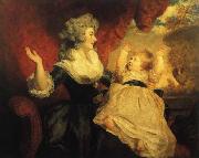 Sir Joshua Reynolds The Duchess of Devonshire and her Daughter Georgiana Spain oil painting artist